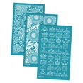 thumbnail image 4 of Rongfmy 3Pcs Clay Tool Silk Screen Stencils, Reusable Silkscreen Print Kit, Silk G, 4 of 9