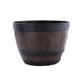 thumbnail image 1 of Almencla Indoor Outdoor Barrel Tree Planter Flower Pot 9 inch, 1 of 8