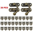 thumbnail image 1 of 30pcs Antique Bronze Iron Padlock Hasp Hook Lock For Mini Jewelry Wooden Box, 1 of 4