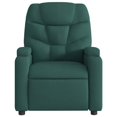 thumbnail image 5 of vidaXL Massage Recliner Chair Dark Green Fabric, 5 of 5