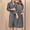 Grey, variant on Timegard Womens Nightgowns Lightweight Long Soft Cotton Bathrobe Spa Bath Robe Loungewear Solid Color