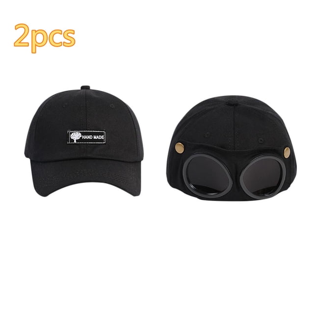 pstuiky Sun Hat, 2in1 Outdoor Hat glasses Cap Running Baseball Mesh Hat Sunglasses Visor Mens Hats Summer Hats Up to 65% off
