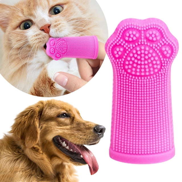 Pet Care Finger Toothbrush Soft For Dogs Cats Easy To Use Teeth Cleaning Tool Plaque Remover Grooming For Small Medium Large