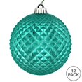thumbnail image 2 of Vickerman N188442D Boule Pailletée Durian Sarcelle de 2,75 Po, 12 par Sac, 2 of 3