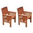 thumbnail image 2 of CorLiving Miramar Hardwood Outdoor Chair and Side Table Set, 2 of 7