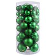 thumbnail image 2 of Vickerman N112204A 1.5 in. -2 in. Green Balls Shiny-Matte 50-Box, 2 of 3
