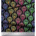 thumbnail image 2 of Soimoi Rayon Crepe Fabric Floral & Damask Ethnic Print Sewing Fabric Yard 46 Inch Wide, 2 of 3