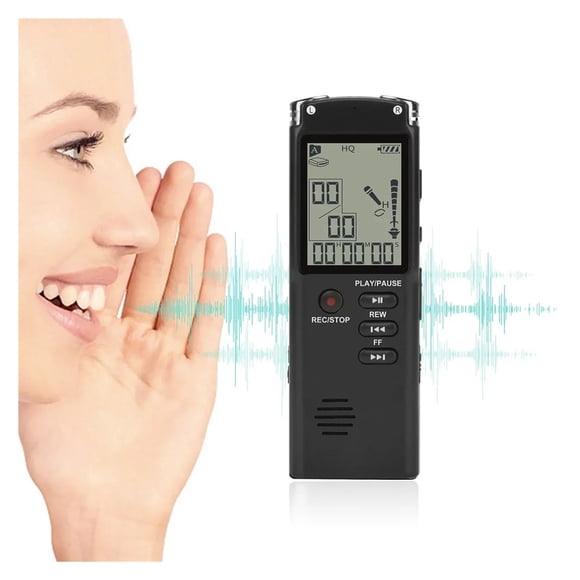 Enregistreur Vocal USB Professionnel 96 H Dictaphone Réduction du Bruit Audio Numérique Enregistrement Vocal, Portable