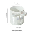 thumbnail image 2 of Charming Ribbon Cup Hand Pinched Bow Coffee Cup Bow Cup, 2 of 3