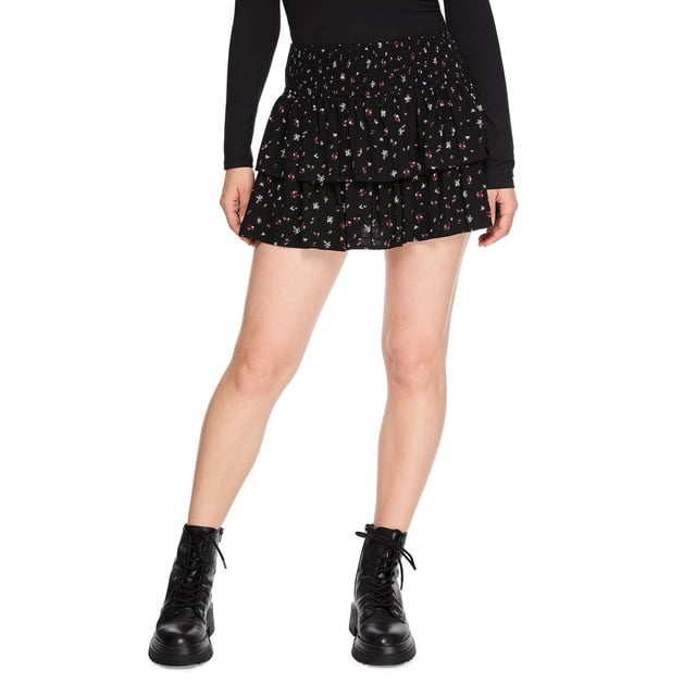 Jupe-short étagée No Boundaries pour femmes