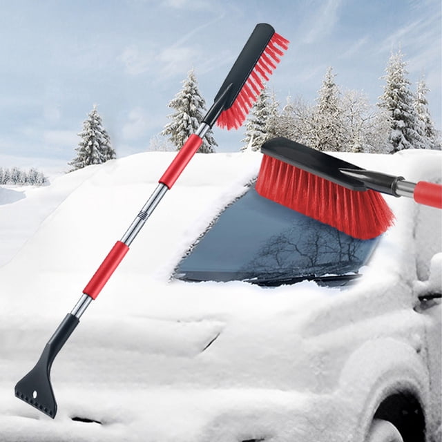Detachable Snow Brush and Ice Scraper for Cars SUVs Trucks with Extendable Handle and Foam Grip