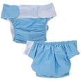 thumbnail image 4 of OULII Couvre-Couches pour Adultes, Lot de 2, Réutilisables et Lavables, Pantalons d'Incontinence, Bleu Ciel, Imperméables et Respirants, 4 of 7