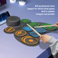 thumbnail image 3 of Electronic Drum Set, Roll Up Electronic Drum Multiple Sound Effects  for Home, 3 of 7