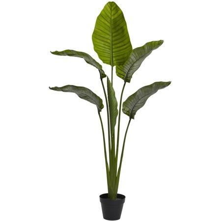 Nearly Natural Palmier de Voyageur pour Intérieur/extérieur, Arbre Résistant aux UV, 64 Pouces