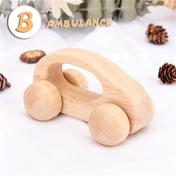 RKSTN Remote Control Car Let's Make Wooden Car Toys Wood Rattle Toy Cars Wood Eco Toy Car Toddler Toys
