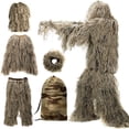 thumbnail image 1 of Meitianfacai 5 In 1 Ghillie Suit, 3D Camouflage Hunting Apparel Including Jacket, Pants, Hood, Carry Bag, 1 of 5