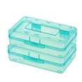 thumbnail image 1 of EGNMCR 2pc Plastic Pencil Box Large Capacity Pencil Boxes Clear Boxes With Snap-tight Lid Stackable Design And Stylish Office Supplies Storage Organizer Box Pencil Boxes, 1 of 2