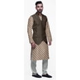 thumbnail image 2 of Atasi Traditional Printed Kurta Churidar Pajama Set With Nehru Jacket For Men, 2 of 5