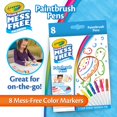 thumbnail image 4 of Crayola Color Wonder Paintbrush Pens Mess Free Paint Set for Kids 8ct Refill 3+, 4 of 5