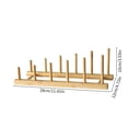thumbnail image 3 of Rbaofujie Ladder Wooden Utensil Rack - Plates Cutting Board Drying Rack - Kitchen Countertop Display Rack - Cabinet Storage Rack - Can Hold Cups - Books - Plates Etc. Clearance Sale, 3 of 7