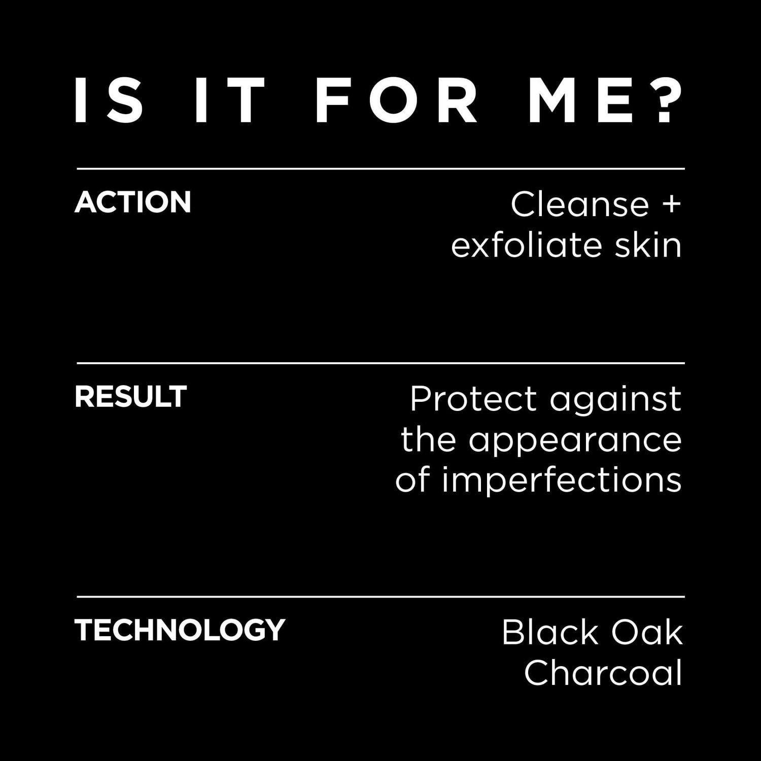 L'Oreal Paris Men Expert Exfoliant pour le Visage, Exfoliant Anti-Comédons au Charbon Pur
