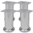 thumbnail image 1 of 4 Round Sofa Legs Chrome 120 mm, 1 of 2