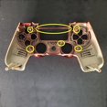 thumbnail image 2 of ORUYROP Coque Chromée avec Boutons pour Manette PS4 Pro 4.0 Slim V2 JDS040 JDM040 Réparation Coque Complète PS4 Pro (Couleur : Rouge), 2 of 2