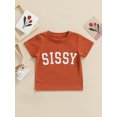 thumbnail image 2 of Kmbangi Children's T-shirt Tops Letter Printing Short-sleeved Round Neck Summer Breathable Tops, 2 of 9