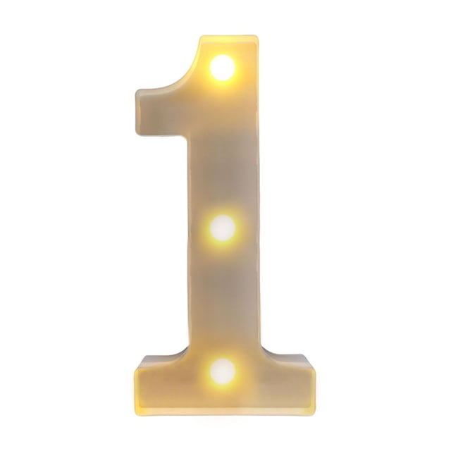 Illuminated LED Alphabet Letter Light Decorative Marquee Lamp for Birthday Party Wedding Children's Room Home Bar Wall Battery Operated