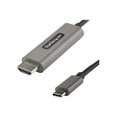 thumbnail image 1 of StarTech.com 13ft (4m) USB C to HDMI Cable 4K 60Hz with HDR10, Ultra HD USB Type-C to 4K HDMI 2.0b Video Adapter Cable, USB-C to HDMI HDR Monitor/Display Converter, DP 1.4 Alt Mode HBR3 - Thunderbolt 3 Compatible (CDP2HDMM4MH) - Adapter cable - 24 pin USB-C male to HDMI male - 13 ft - black - 4K support, active, 1 of 4