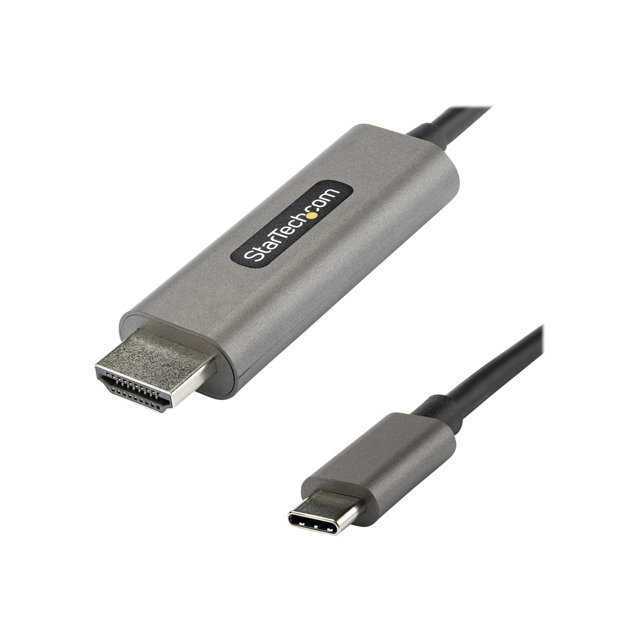 StarTech.com 13ft (4m) USB C to HDMI Cable 4K 60Hz with HDR10, Ultra HD USB Type-C to 4K HDMI 2.0b Video Adapter Cable, USB-C to HDMI HDR Monitor/Display Converter, DP 1.4 Alt Mode HBR3 - Thunderbolt 3 Compatible (CDP2HDMM4MH) - Adapter cable - 24 pin USB-C male to HDMI male - 13 ft - black - 4K support, active