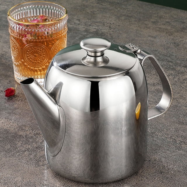 Storage Containers Product Classification Teapot for Restaurants and Homes with Durable Stainless Steel Short Spout 20 to 70 Oz Spill Proof Kettle for Tea Hot Water Jug