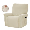 thumbnail image 1 of DEBGFS Stretch Recliner Sofa Covers Non Slip Furniture Protector Soft Thick Covers with Elastic For Home New,milky, 1 of 6