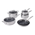 thumbnail image 1 of HENCKELS Paradigm Ceramic 10 Piece Stainless Steel Cookware Set, 1 of 7