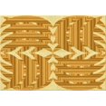 thumbnail image 1 of Ahgly Company Machine Washable Indoor Rectangle Transitional Neon Orange Area Rugs, 5' x 8', 1 of 7
