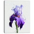 thumbnail image 2 of Beautiful Iris Croquis Aquarelle - Impression sur Toile Florale, 2 of 4