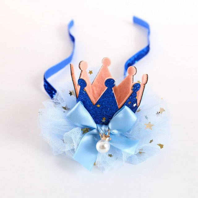 Pet Cute Princess Crown Hat for Dog and Cat Birthday Costumes and Photo Prop