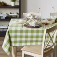thumbnail image 3 of Collection Buffalo Check, Nappe de Ferme Classique, Nappe, 60x104, Vert Antique, 3 of 6