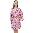 thumbnail image 2 of Bimba Kimono de Nuit pour Femme à Imprimé Floral avec Ceinture - 12, 2 of 6