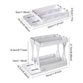 thumbnail image 2 of Prime Kitchen Storage Pull Out Rotating Double Rack for Cabinet Organization and Space Saving, 2 of 2