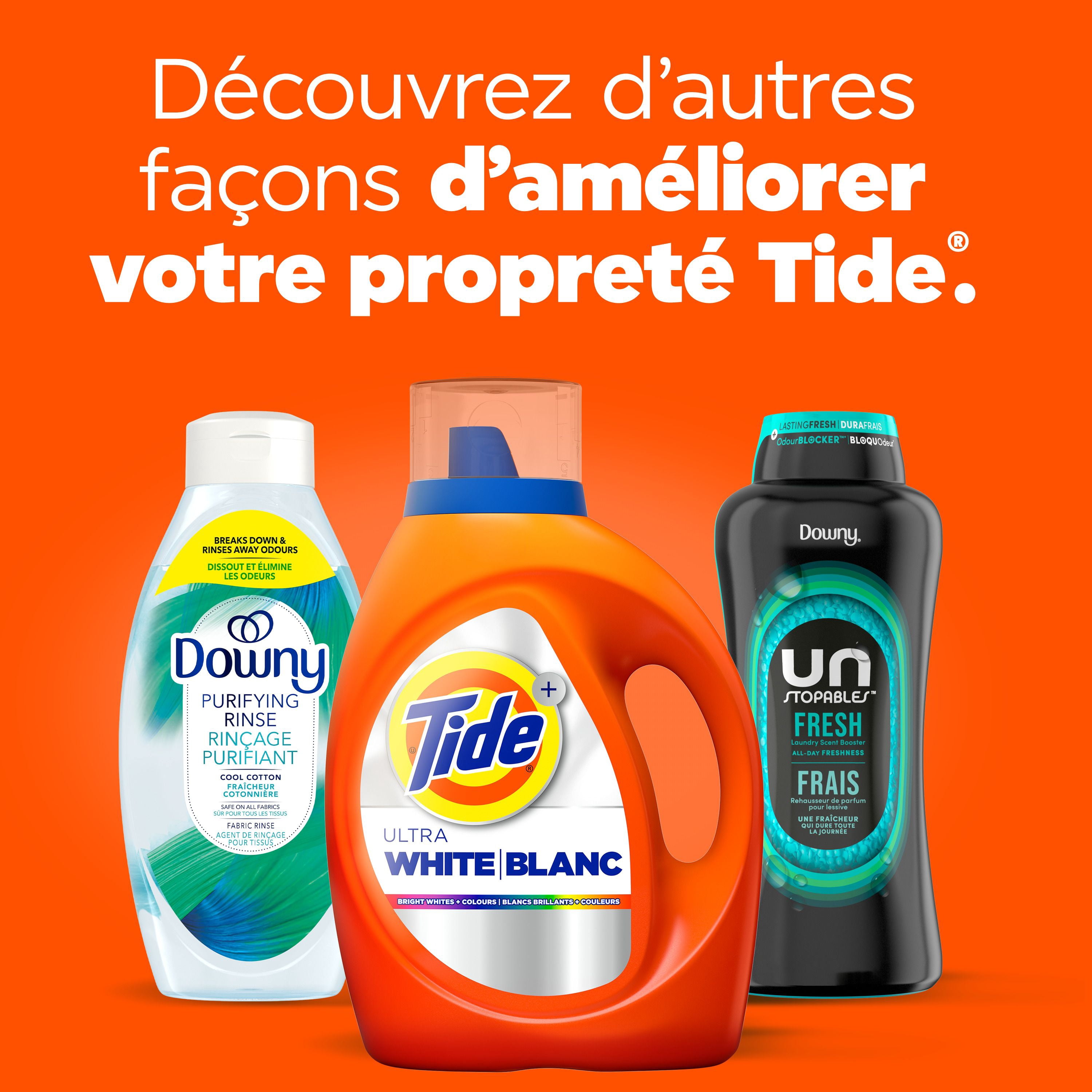 Détergent à lessive liquide Tide Ultra Blanc, 3,46 L, 83 brassées, détergent à lessive liquide pour des couleurs et des blancs éclatants