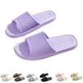 thumbnail image 4 of Mens and Womens Home Slippers Simplicity Solid Color Quick Drying Soft Sole Comfortable Non-Slip Indoor and Outdoor EVA Slippers Purple, 4 of 4