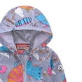 thumbnail image 2 of Veste pour Tout-Petits Garçons Tout-Petit Enfants Bébé Filles Garçons Manches Longues Imprimé Fermeture Éclair Manteau à Capuche Veste, 2 of 6