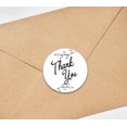 thumbnail image 4 of Darling Souvenir Round 45 Pcs Leaf Vines Thank You Stickers White Wedding Envelope Seal-1.6 Inches, 4 of 4