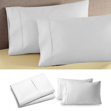 Staron King Size Pillow Cases Set of 2 Super Soft Pillowcases with Envelope Closure 20 X 36 Inches Pillow Covers, White