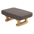 thumbnail image 2 of HLONK Foot Rest with Wooden Legs Small Ottoman  Multifunctional  Decorative Rectangle Step Stool Padded Foot Stool for Guest Room Bedroom Couch dark gray, 2 of 8