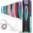 thumbnail image 1 of Zulay Kitchen Handheld Titanium Motor Milk Frother (Without Stand)-Northern Lights, 1 of 3