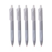 Amzcrzy 5 Pcs Gel Pens, 0.5mm Fine Point Black Ink Pens Smooth Writing Pens with Non-Slip Textured Grip, Office Supplies High-End Retractable Pens Concise Aesthetic Pens for Business Journaling