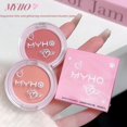 thumbnail image 4 of Single Color Blush Palette Shiny Highlight Fine Flash Eyeshadow Sparkle Powder Natural Silky Texture Blush Face Makeup, 4 of 8