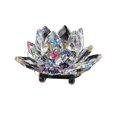 thumbnail image 2 of Birdeem Colored Crystal Glass Lotus Candle Tea Lamp Holder Buddhist Candle, 2 of 5